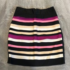 White House Black Market mini skirt great used condition. Size 0.